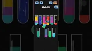 Water Color Sort Level 138 Walkthrough Solution iOS/Android