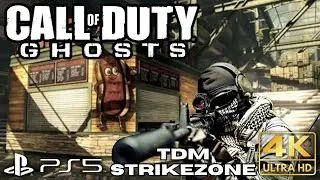 Call of Duty Ghosts Multiplayer Gameplay | TDM on Strikezone | PS5 PS4 | 4K HDR | No Commentary