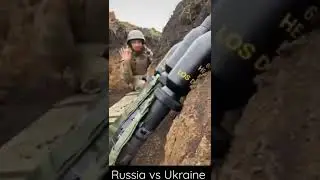 Ukrainian forces in a trench  with at least 4 German Panzerfaust 3 #ukraine #russia #war #shorts