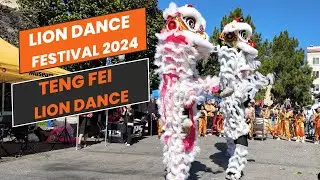 [4K] LION DANCE FESTIVAL 2024 S.F. Chinatown: TENG FEI LION DANCE from Sacramento