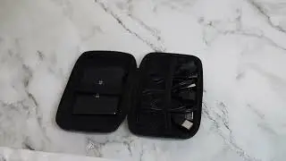 Portable Hard Carrying Travel Case Waterproof Electronics Organizer Pouch for Charger Cables