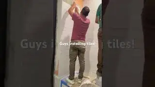 Guys installing tiles! #contractor #construction #home #work #diy #tiles