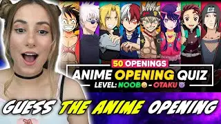 Can I Guess The ANIME OPENING QUIZ ⚡️Level: Noob🤪 - Otaku😈NEW ANIME FAN