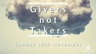 Givers not Takers - exploring the 10 Commandments - Do Not Steal