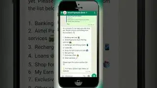 Airtel Payment Bank services on WhatsApp. Airtel Payments Bank Whatsapp Banking. airtel payment bank