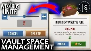 How to MANAGE VAULT SPACE FOR FREE in Harry Potter: Wizards Unite!