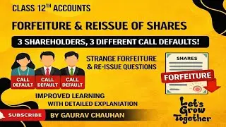 3 Shareholders, 3 Different Call Defaults! | Strange Forfeiture & Re-Issue Questions |  12 Accounts