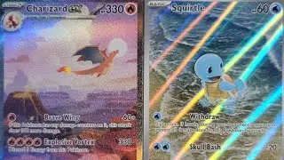 🔥 2X CASE HITS PULLED! Pok&eacute;mon 151 Special Illustration Rare CHARIZARD & SQUIRTLE in the same box 🔥