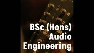 #ApplyNow to study Audio Engineering this September
