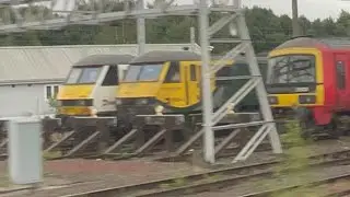 Passing Mossend on a Class 320. (NEW GRAND CENTRAL CLASS 90)