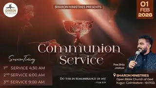 🔴🅻🅸🆅🅴  Sunday Service | Pas. Shiju Joshua | Sharon Ministries
