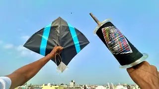 Flying White Tiger manjha with New Kite Fighting | kite cutting Video | kite 