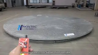 Hot-dip galvanized 6m rotating platform stage - Nostec