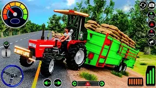 Heavy Indian Tractor Trolley Simulator 2024 - Offroad Farming Transport Driving 3D: Android GamePlay