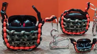 Earbuds Paracord keychain pouch /DIY/How to make