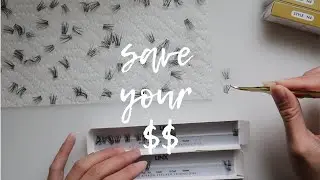 how to clean & reuse lash clusters | lilac st, lash linx, kiss falscara & lashify