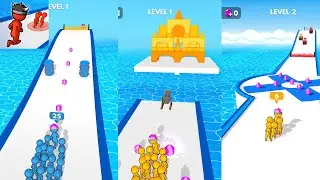 Crowd Battle 3D Gameplay (iOS, Android) Walkthrough Part 4 | Level 21-24