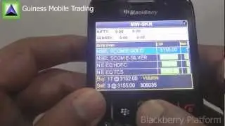 Guiness - Mobile Trading Login Procedure(Blackberry)