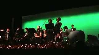Jhilian Signs at Colgan High's Winter Concert
