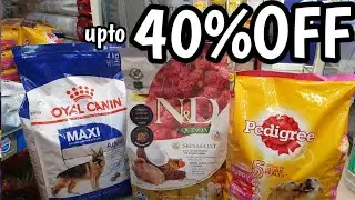 40% off on pet food and accessories | Pedigree, royal canal, N&D Dog food sale | Canine care
