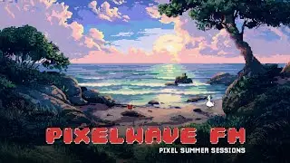Pixel Paradise Ambience 🏝️ | Bossa Nova & Ocean Rain Sounds