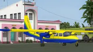 FSX LIVE: Grenada to Carriacou || Flight1 Bn-2
