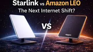 Starlink Satellite vs. Amazon LEO Ultra Antenna