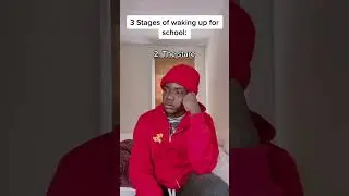 3 Stages of waking up for school 😂