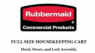 Full Size Housekeeping Cart with Hood and Doors Assembly Video (2202587)