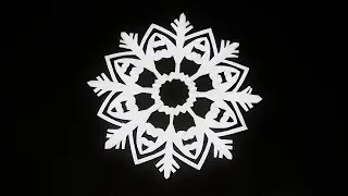 How to Make an Easy Paper Cutting Snowflake | Christmas Mandala Paper Art | Window Decoration