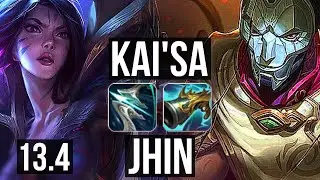 KAI'SA & Rakan vs JHIN & Xerath (ADC) | 10/0/0, 69% winrate, Legendary | KR Master | 13.4