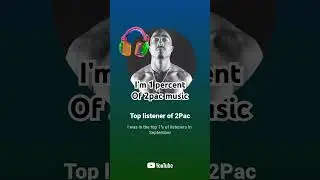 Top listener of 2PacI was in the top 1% of listeners inSeptember&bull; YouTube