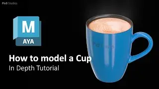 How to model a coffee cup in maya