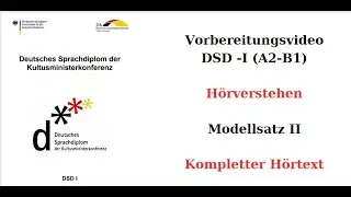 Auf dem Weg zum DSD-I - H&ouml;rverstehen - Kompletter H&ouml;rtext Modellsatz II (B1-Niveau)