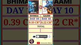 Bhimaa vs Gaami Box Office Collection Day 10 | #bhimaa #gaami #gopichand #vishwaksen #shorts