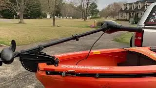Trolling motored kayak