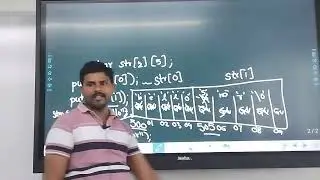 two dimensional character array in C language in Telugu
