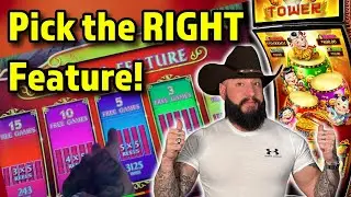 How to pick the BEST Feature Option! 🎰 All New Dancing Drums Tower! ⭐️ From a Slot Tech