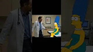Marge Simpson visits Dr House's Clinic