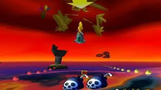 Ski Crazed: Getting the Box Gem and a Platinum Relic at the same run - Crash Bandicoot 3: Warped