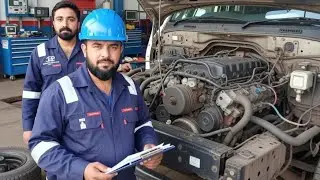 Truck engine complete fitting #truck #engine #block #mechanic #head #amazing #Piston #Viralvedio