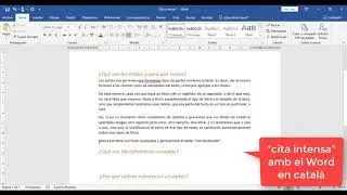 Estils i refer&egrave;ncies creuades en Word