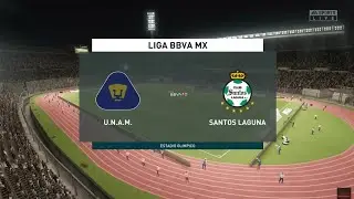 PUMAS VS SANTOS/ FIFA 20 PARTIDO SIMULADO/ (CPU VS CPU)