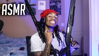 ASMR | **INSANE GUN SOUNDS**  For SLEEP And Relaxation Whispers , Tapping . Soothing Triggers Etc..