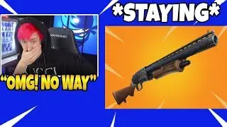 Ninja Reacts To The PUMP SHOTGUN STAYING (NOT GETTING VAULTED) IN Fortnite