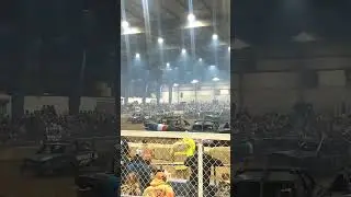 the summit indoor derby #derbycar #demolitionderby #summitohio #fullsize #derbylife #derby4life
