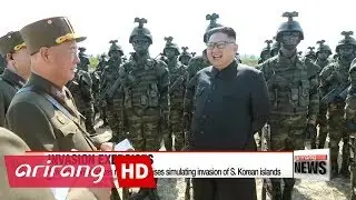 Kim Jong-un oversees military exercises simulating invasion of S. Korean islands