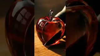 Jelly Apple ASMR 🍏 | Satisfying Glass Fruit Cutting | No Talking