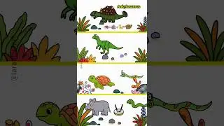 Dino Origins 2: Meet the Coolest Dinosaurs! 🦖 #dinosaur #drawing #dino #viral