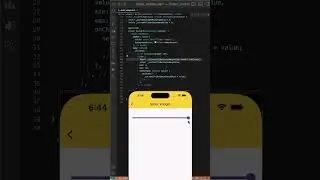 Flutter Slider Widget 